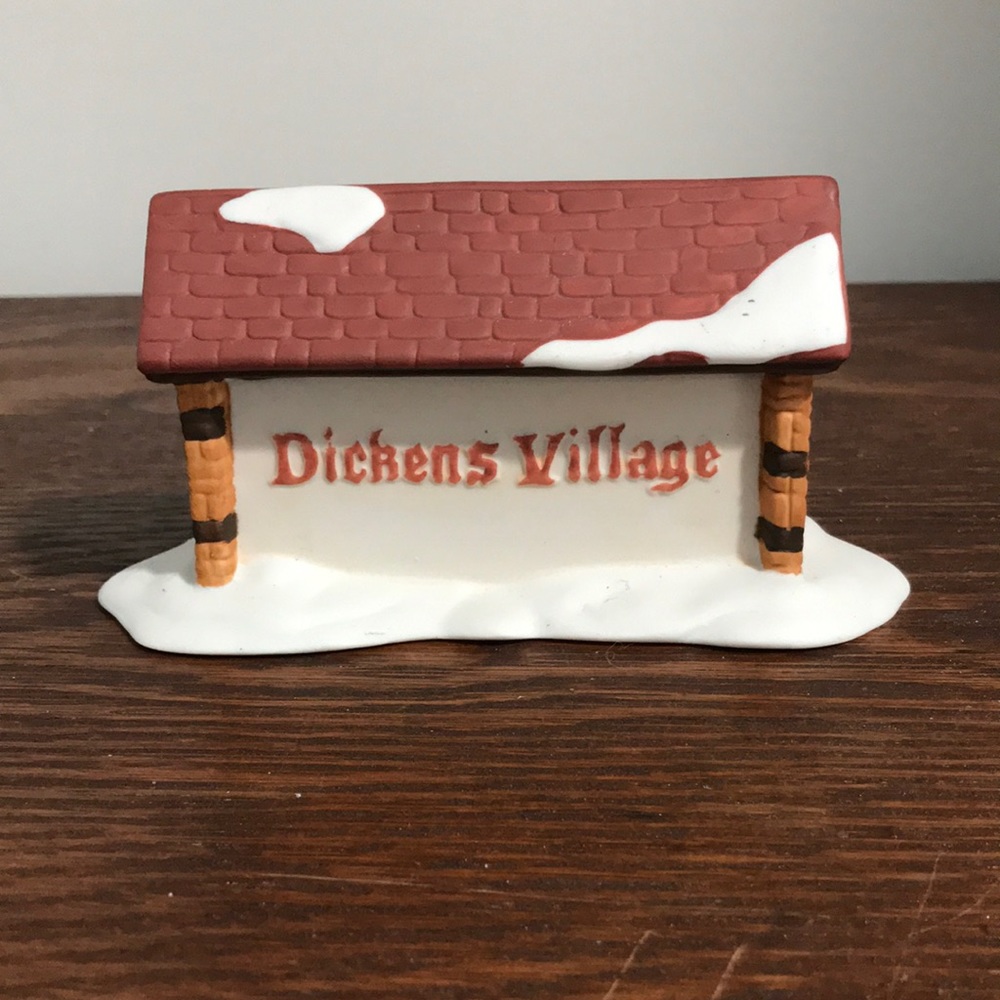 Dept 56 Dickens Village Sign